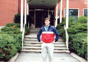 Brian at Tufts University, May 1990