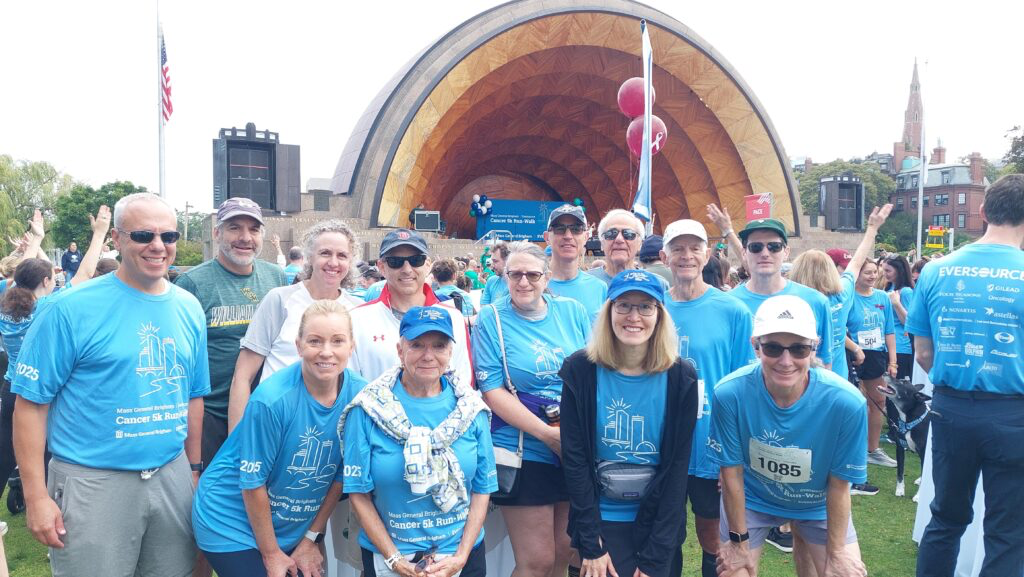 Brian's Team at the 2025 Mass General Cancer 5K Run-Walk on the Charles River Esplanade